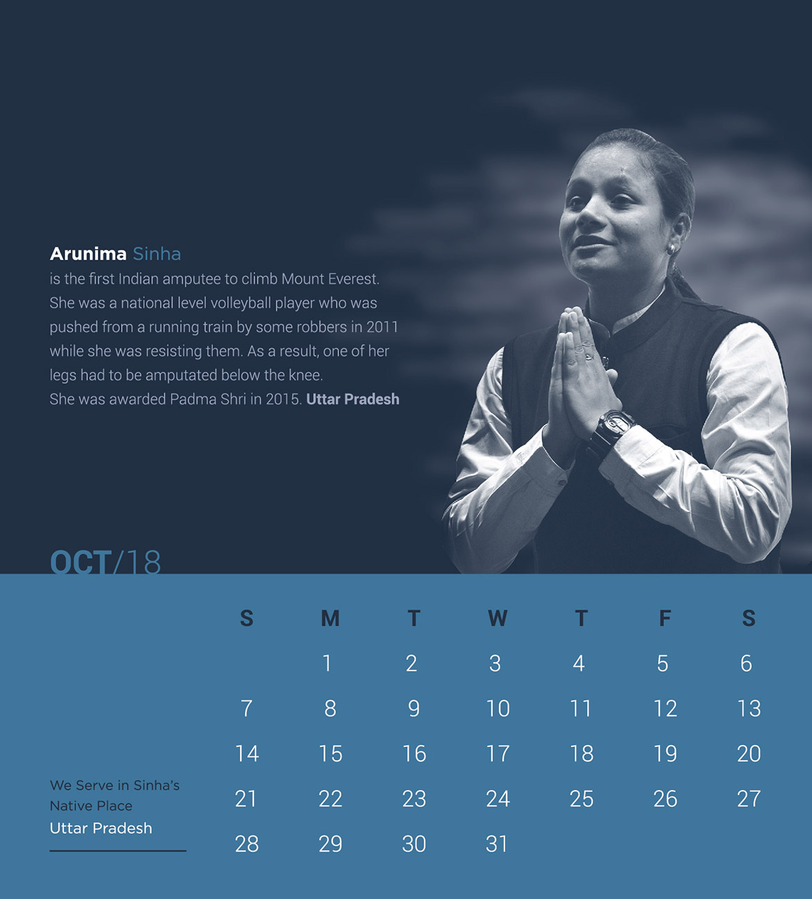 V-Xpress Desk Calendar October 2018