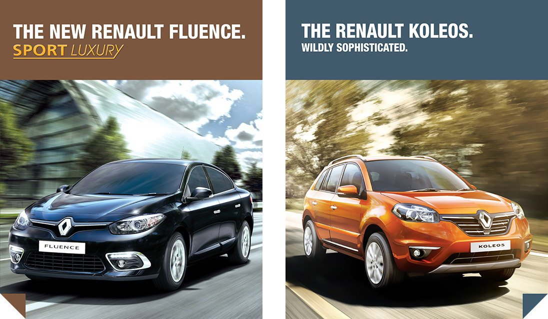 Renault Koleos and Fluence Renault Koleos and Fluence