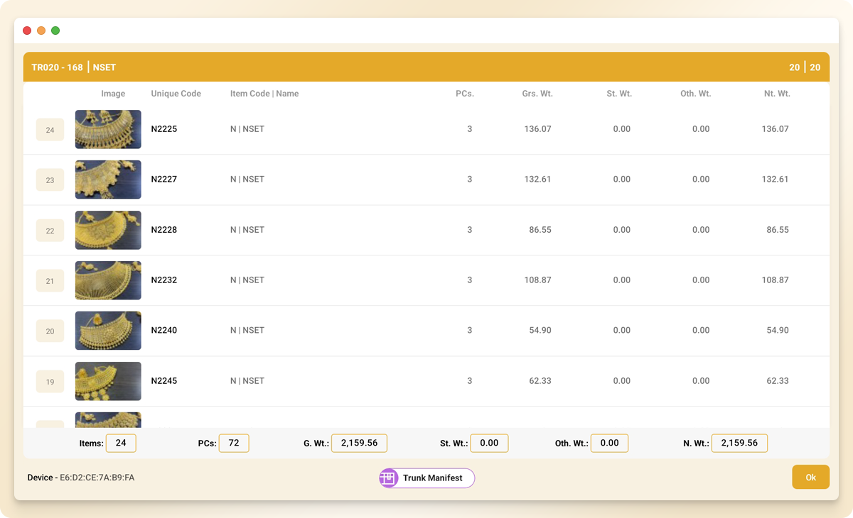 Trunk Manifest Trunk Manifest
