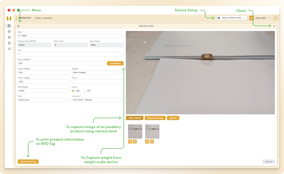 Digital Inventory Inventory Mgmt. & RFID Tag Integration Digital Inventory Inventory Mgmt. & RFID Tag Integration